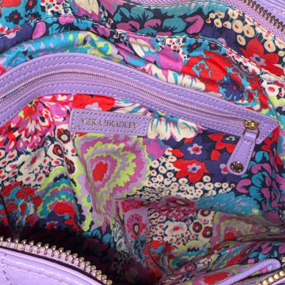 Vera Bradley Lavender Quilted Tote Bag - Picture 2 of 2